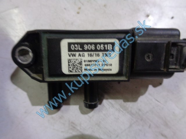 snímač odchýlky tlaku dpf filtra na vw volkswagen caddy , 03L906051B